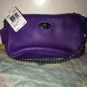 Small coach purple purse